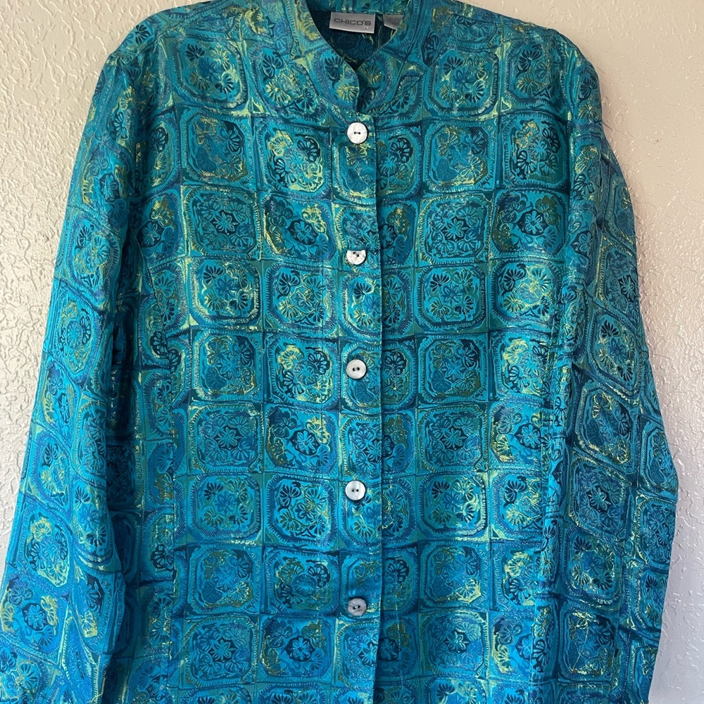 Chico's silk size 2